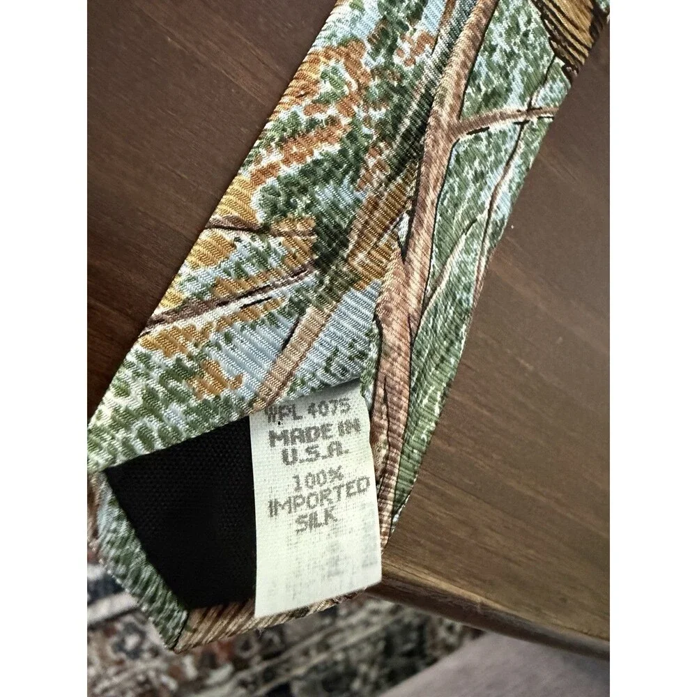 Wembley Silk Tie Necktie Ducks Duck Men's outdoor hunting marsh Made In USA